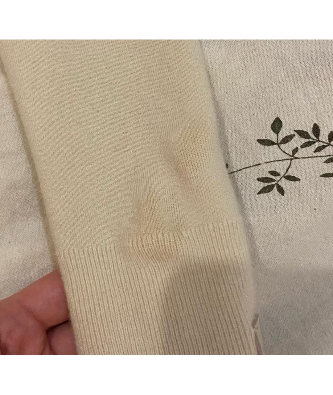 BOTTEGA VENETA Бежевое кашемировое повседневное платье, фото 5