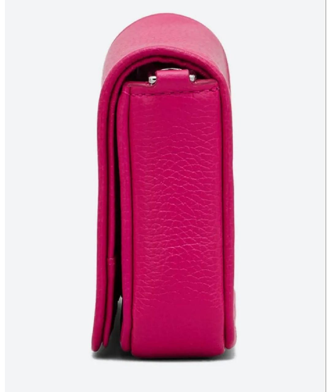 MARC JACOBS Фуксия кожаная сумка через плечо, фото 3