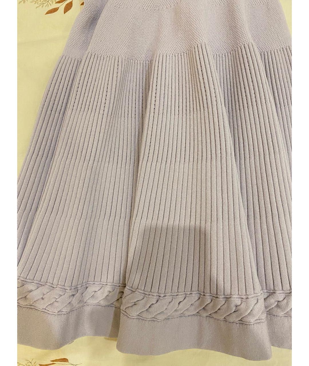 ALAIA Фиолетовое шерстяное повседневное платье, фото 4