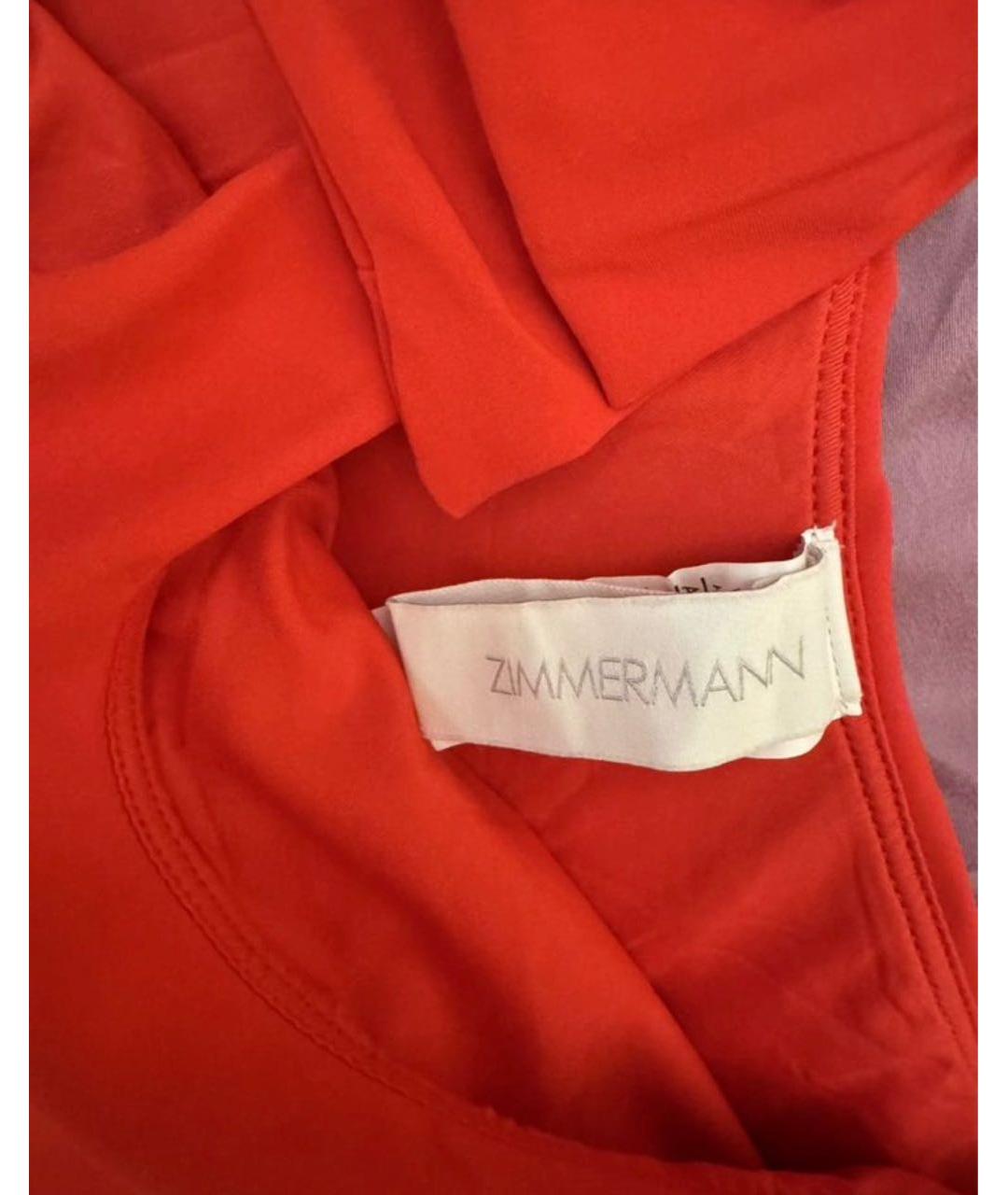 ZIMMERMANN Красный полиамидовый купальник, фото 5