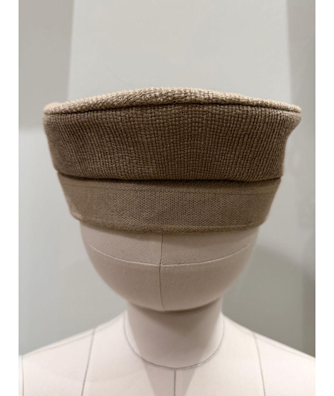 CHRISTIAN DIOR Бежевая хлопковая кепка, фото 4