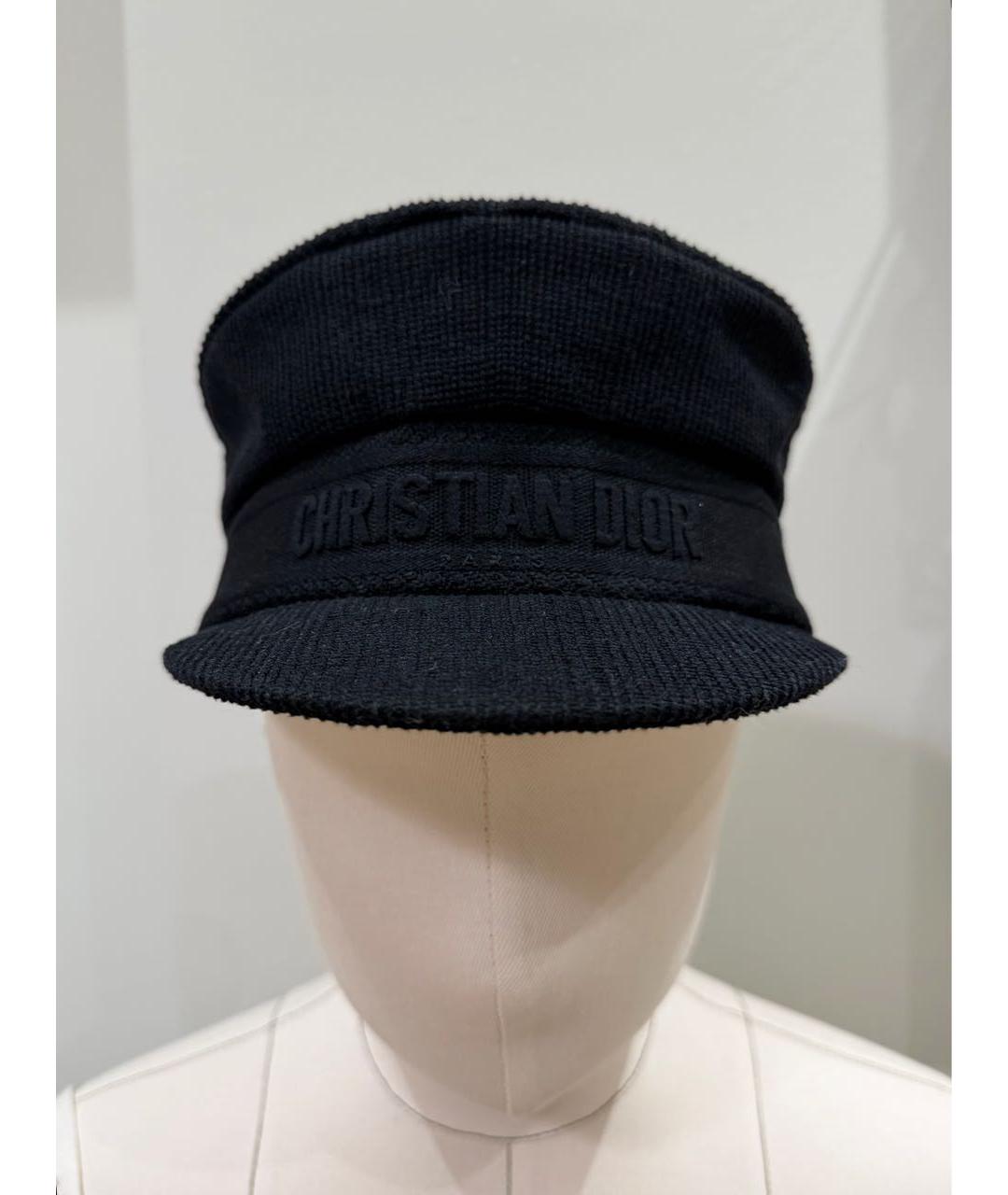 CHRISTIAN DIOR Черная хлопковая кепка, фото 6