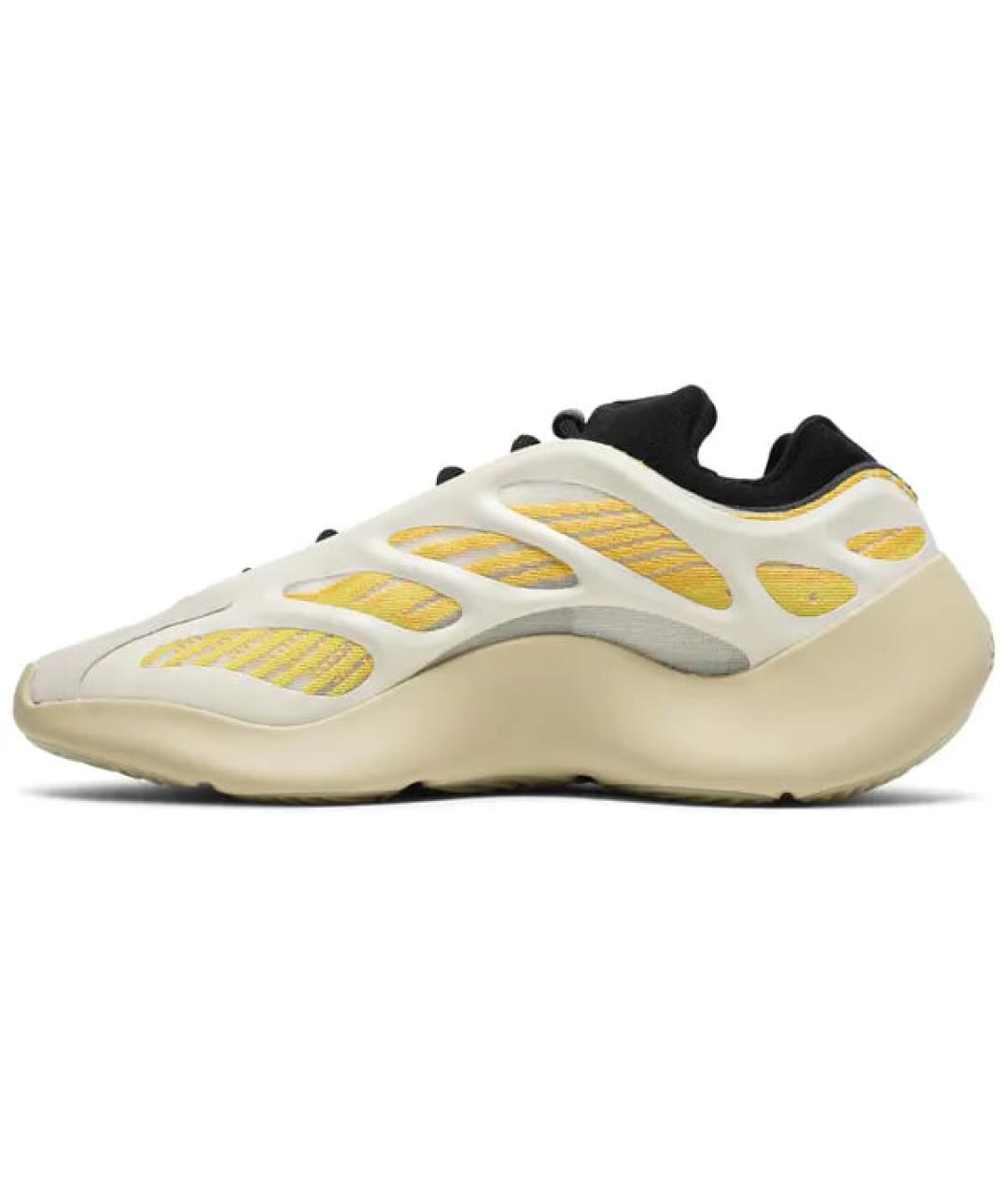 ADIDAS YEEZY Желтые текстильные кроссовки, фото 2