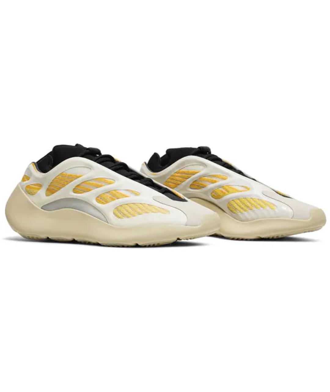 ADIDAS YEEZY Желтые текстильные кроссовки, фото 5