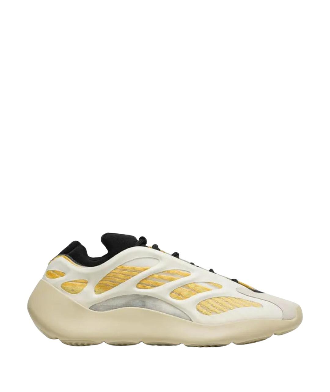 ADIDAS YEEZY Желтые текстильные кроссовки, фото 1