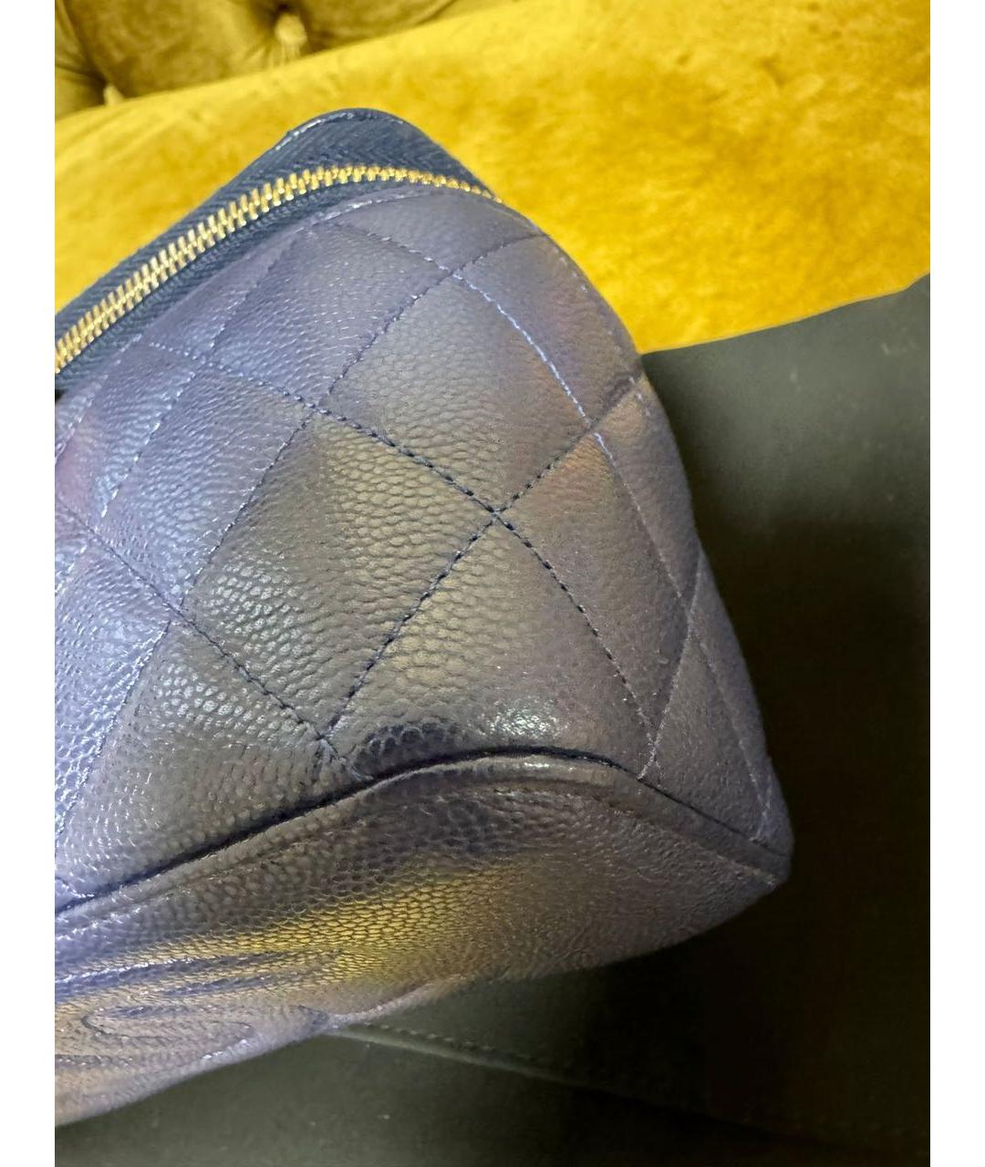 CHANEL Синяя кожаная сумка через плечо, фото 8