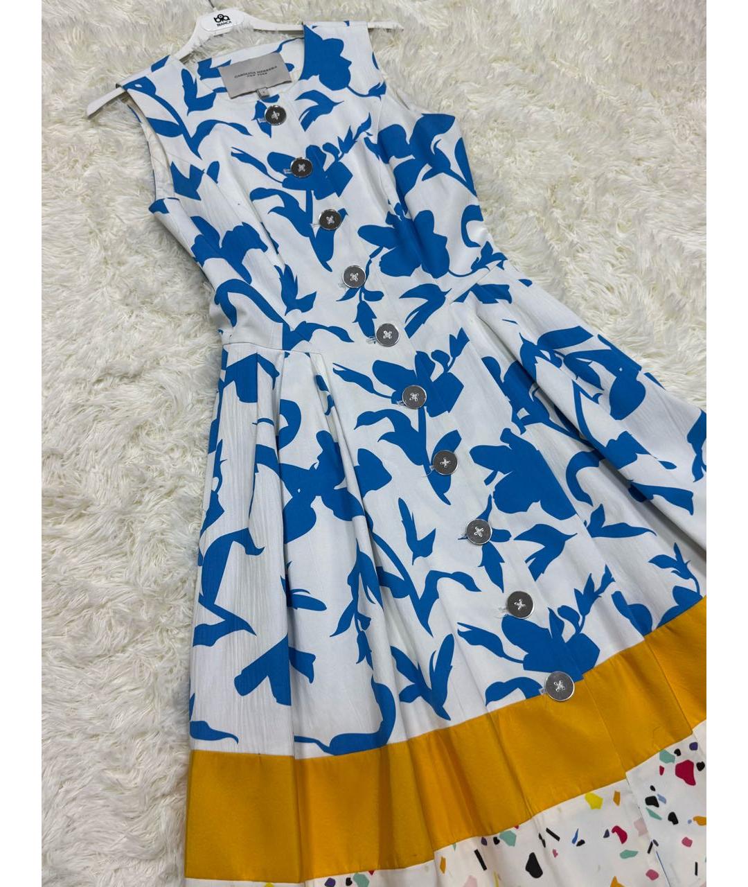 CAROLINA HERRERA Мульти хлопковое повседневное платье, фото 2