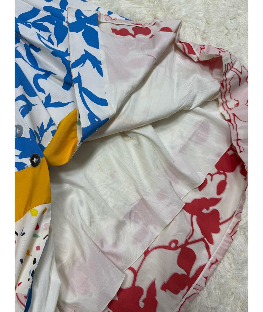 CAROLINA HERRERA Мульти хлопковое повседневное платье, фото 4