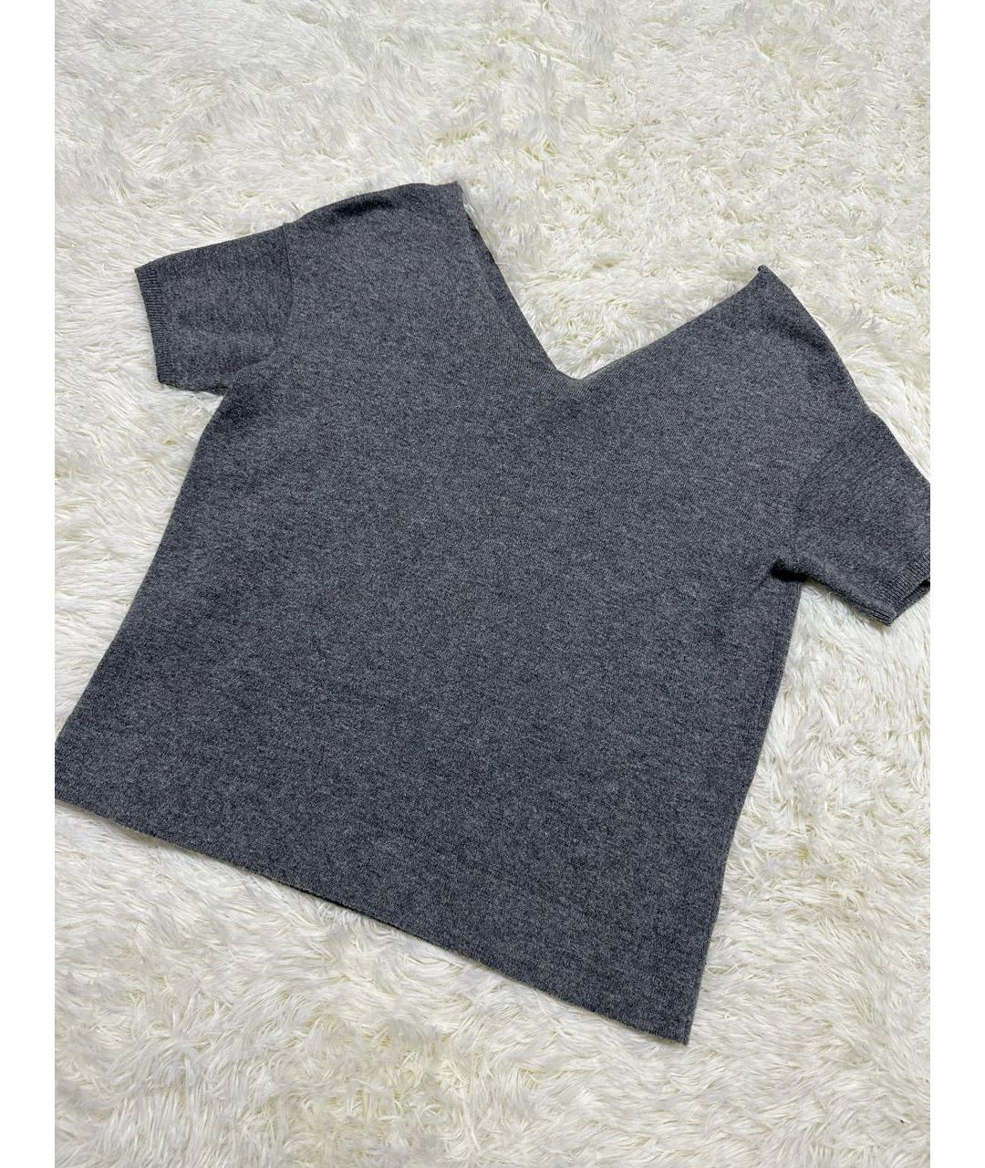 BRUNELLO CUCINELLI Антрацитовый кашемировый джемпер / свитер, фото 2