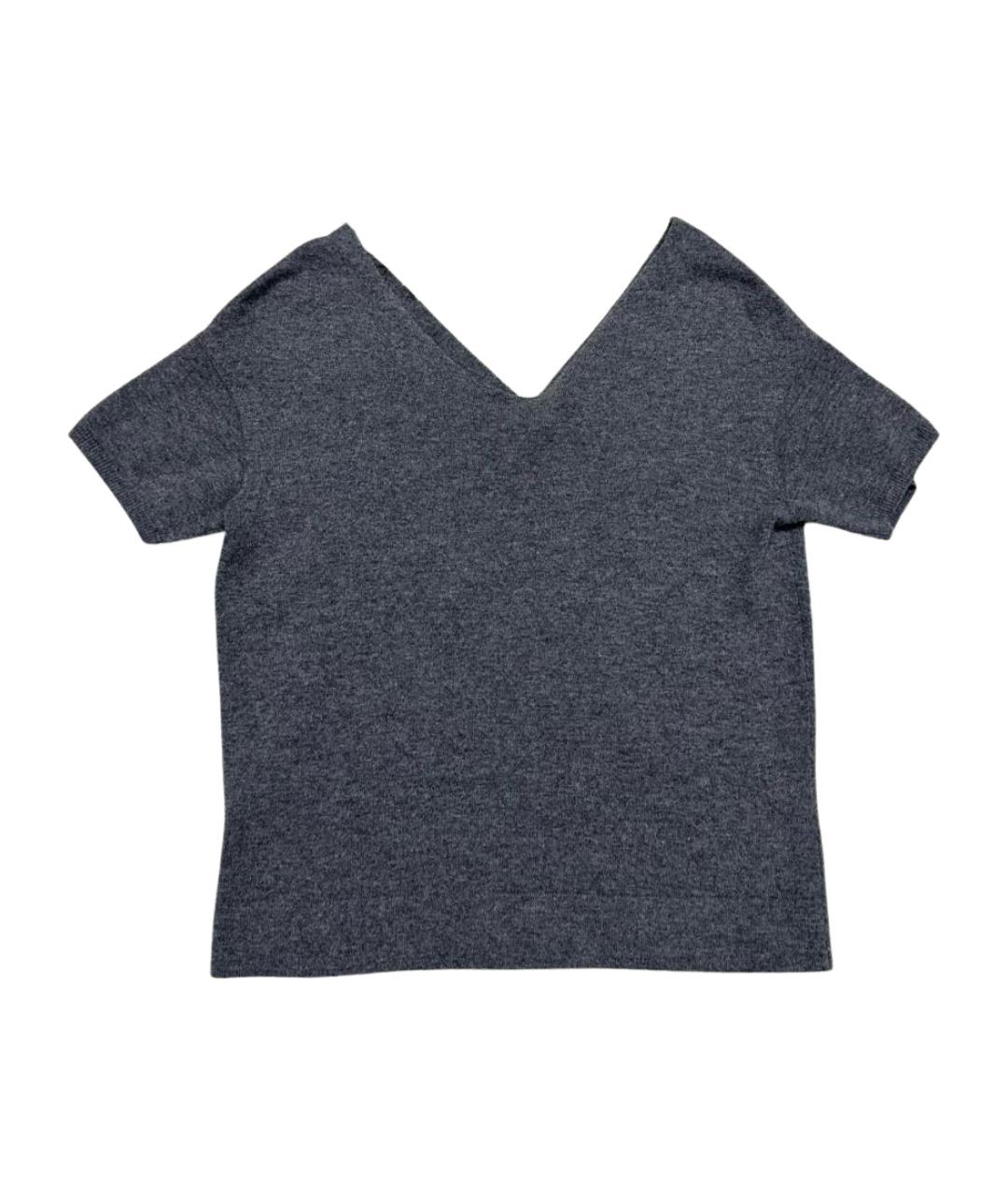 BRUNELLO CUCINELLI Антрацитовый кашемировый джемпер / свитер, фото 1