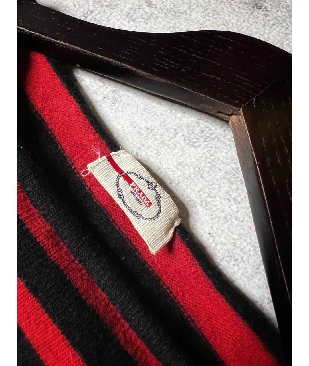 PRADA Красный шерстяной джемпер / свитер, фото 5