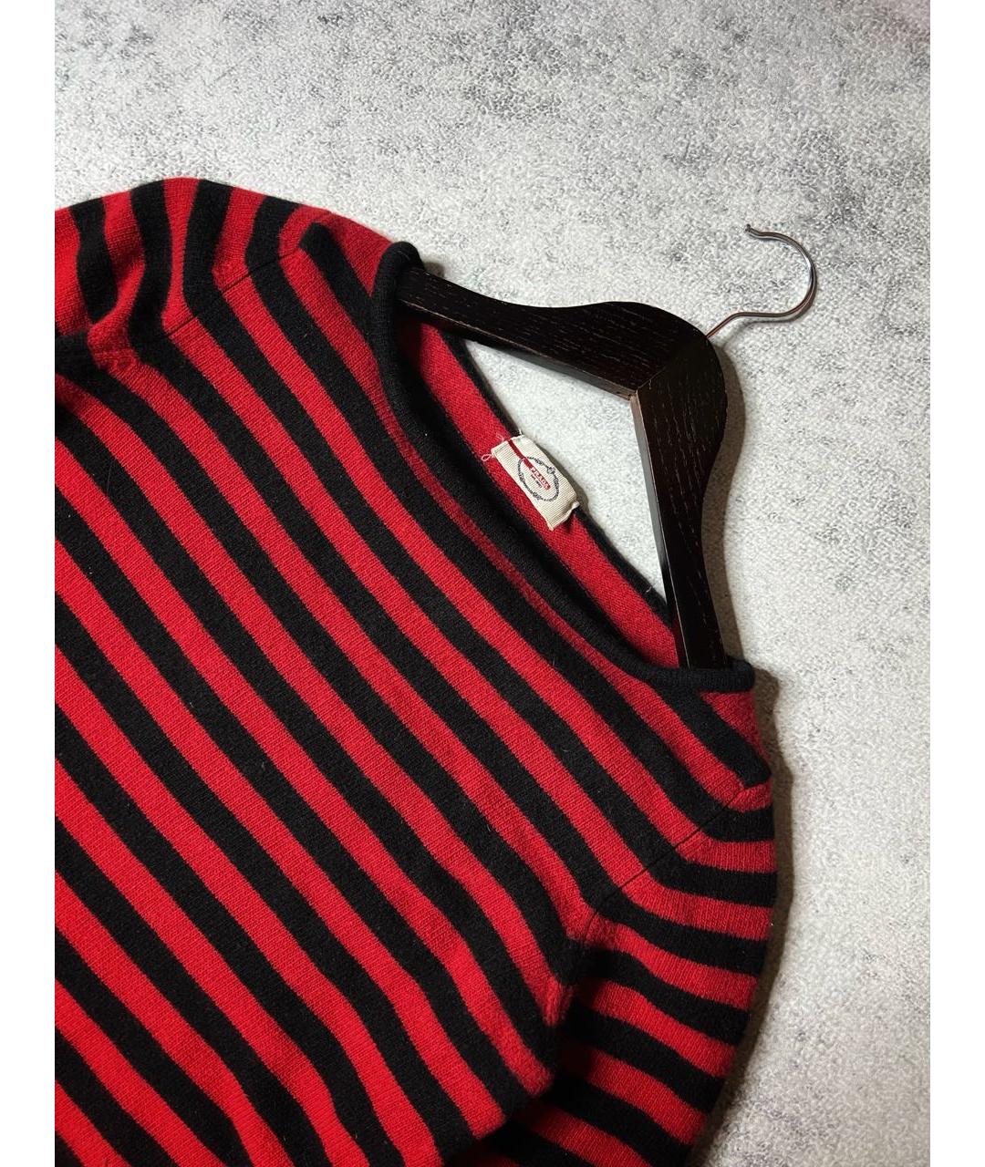 PRADA Красный шерстяной джемпер / свитер, фото 4