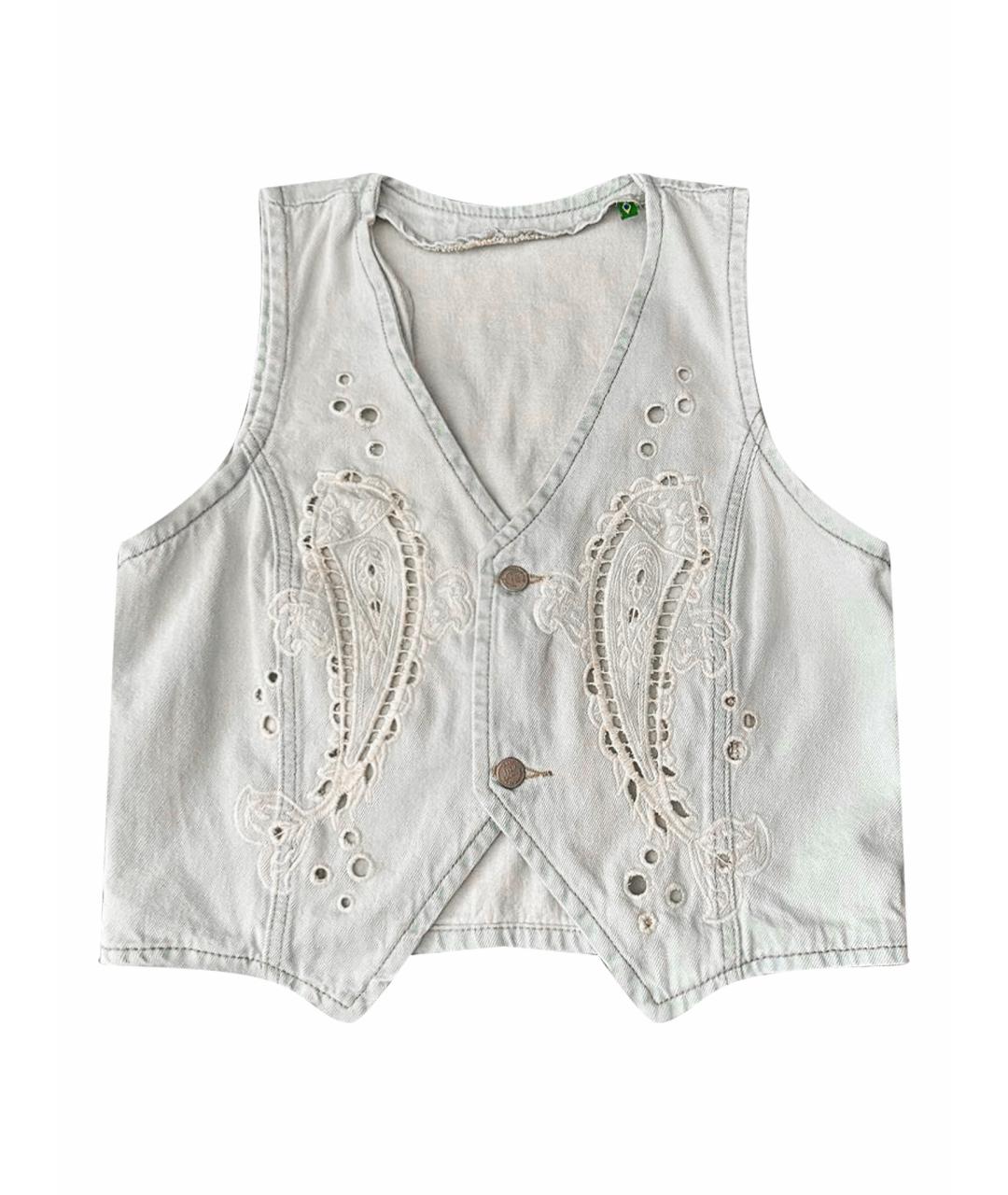 FARM RIO Голубой хлопковый жилет, фото 1