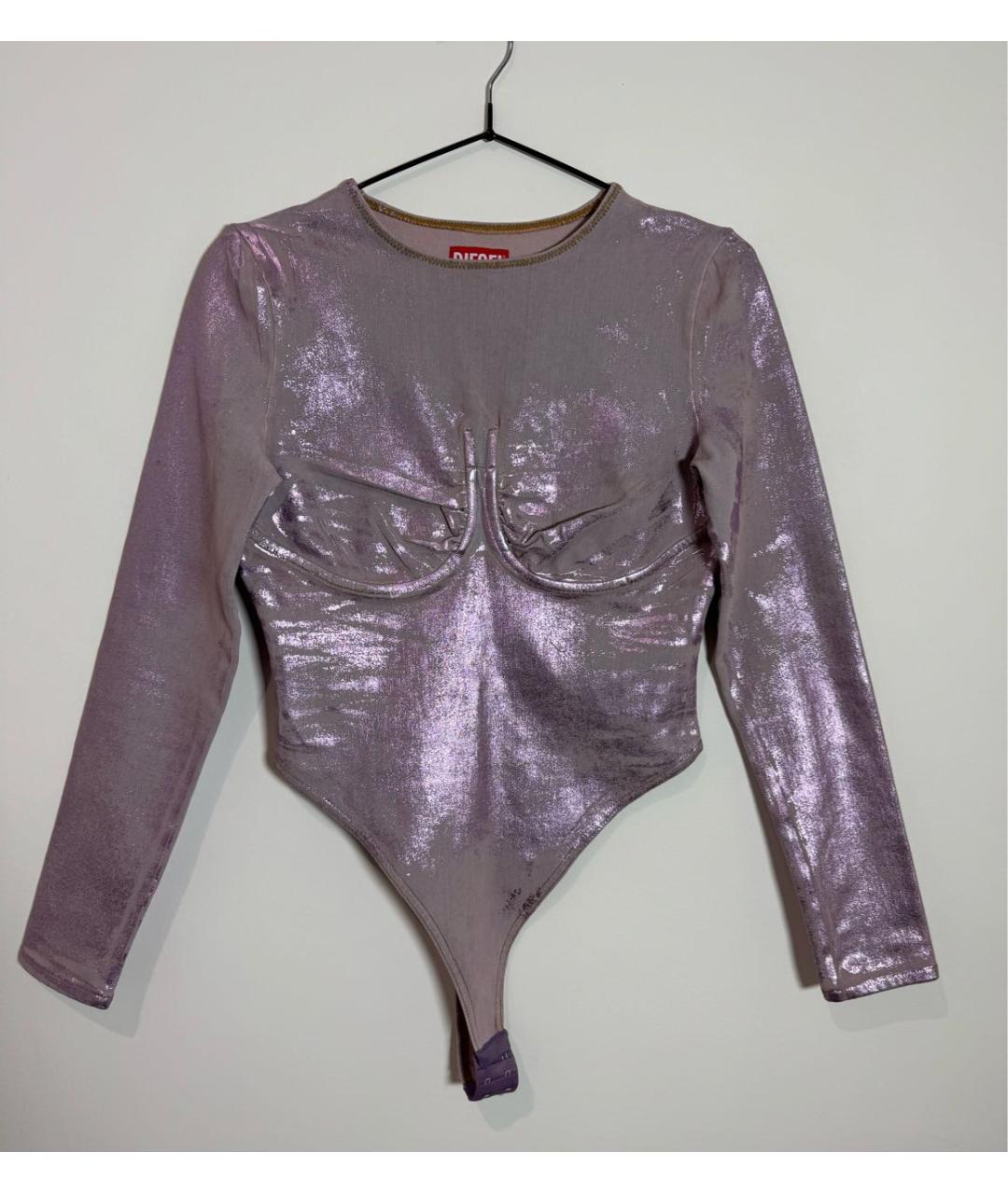 DIESEL Розовый хлопковый джемпер / свитер, фото 5