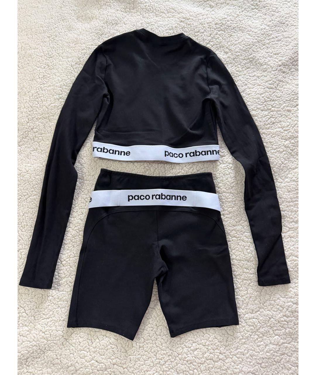 PACO RABANNE Черный хлопковый костюм с брюками, фото 2