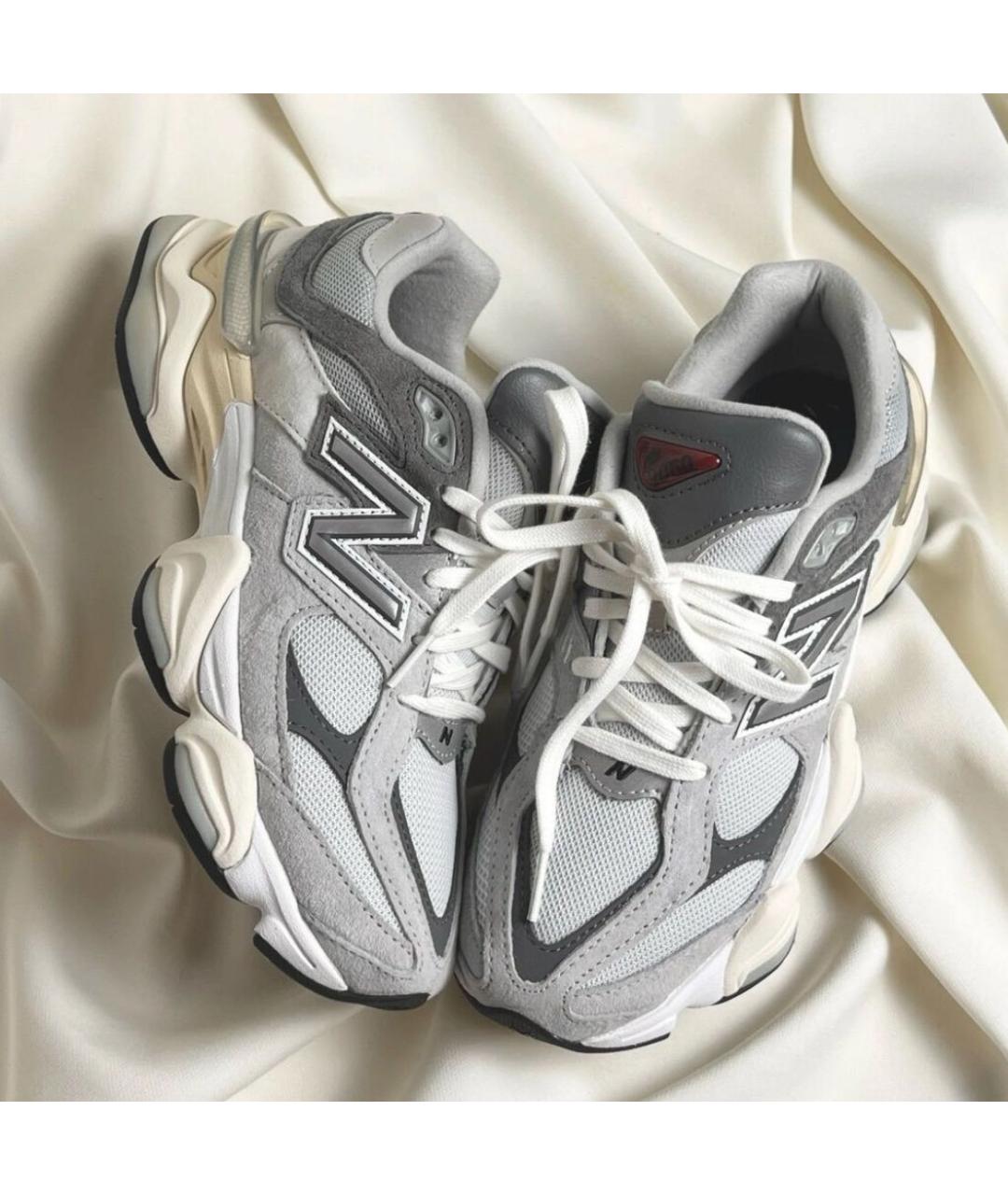NEW BALANCE Серые текстильные кроссовки, фото 4