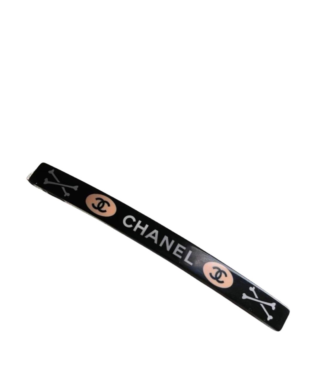 CHANEL Черная заколка, фото 1