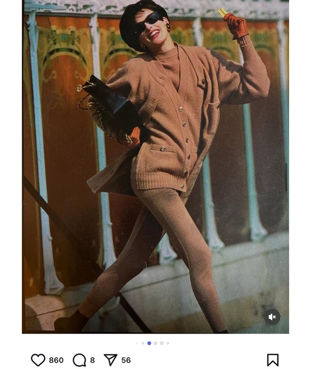 CHANEL Черные металлические клипсы, фото 3