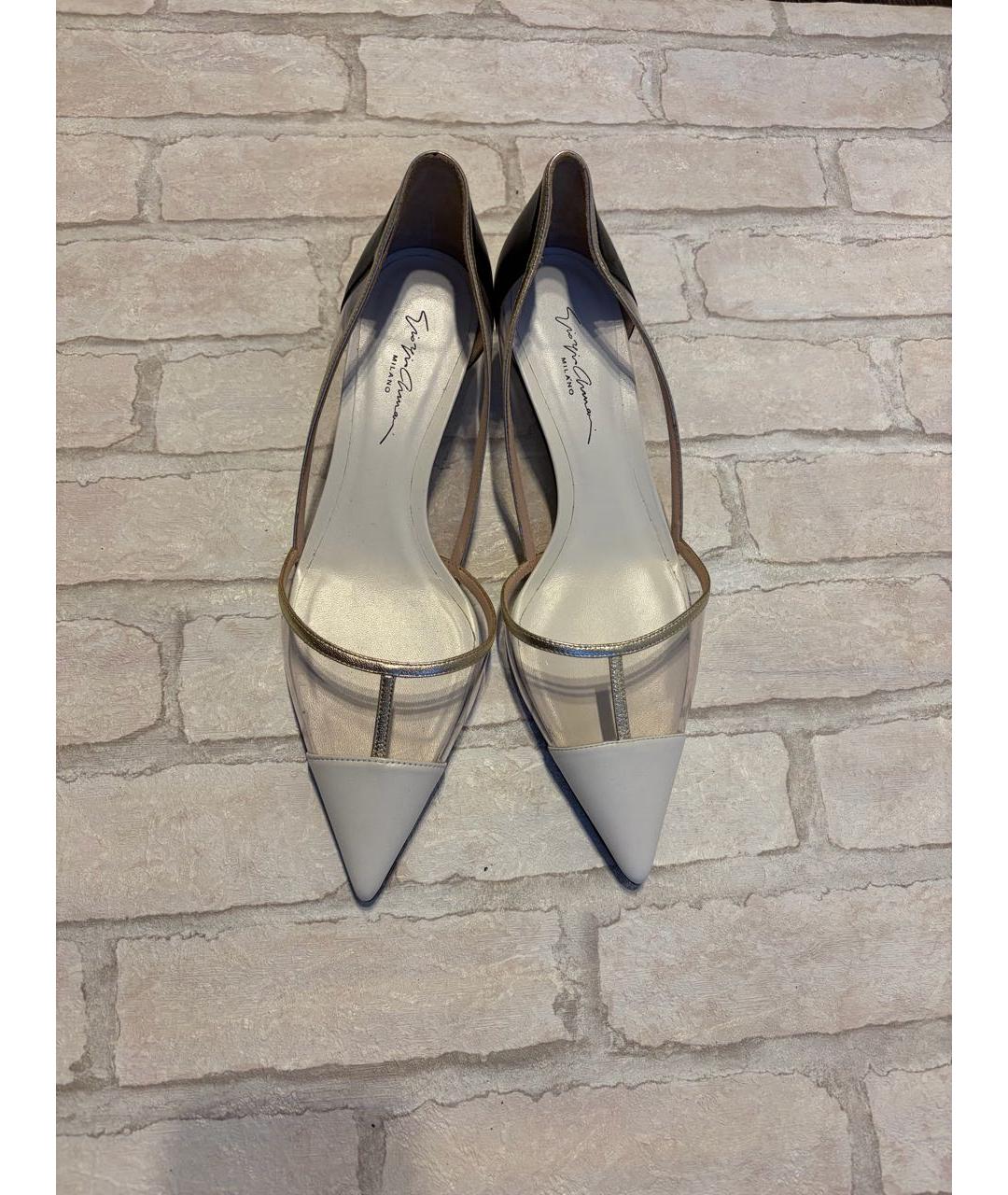 EMPORIO ARMANI Мульти кожаные лодочки на низком каблуке, фото 2