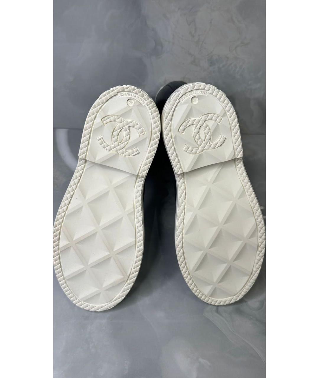 CHANEL Черные резиновые сапоги, фото 6