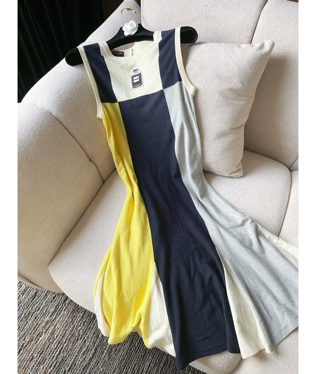 CHANEL Мульти шерстяное платье, фото 7