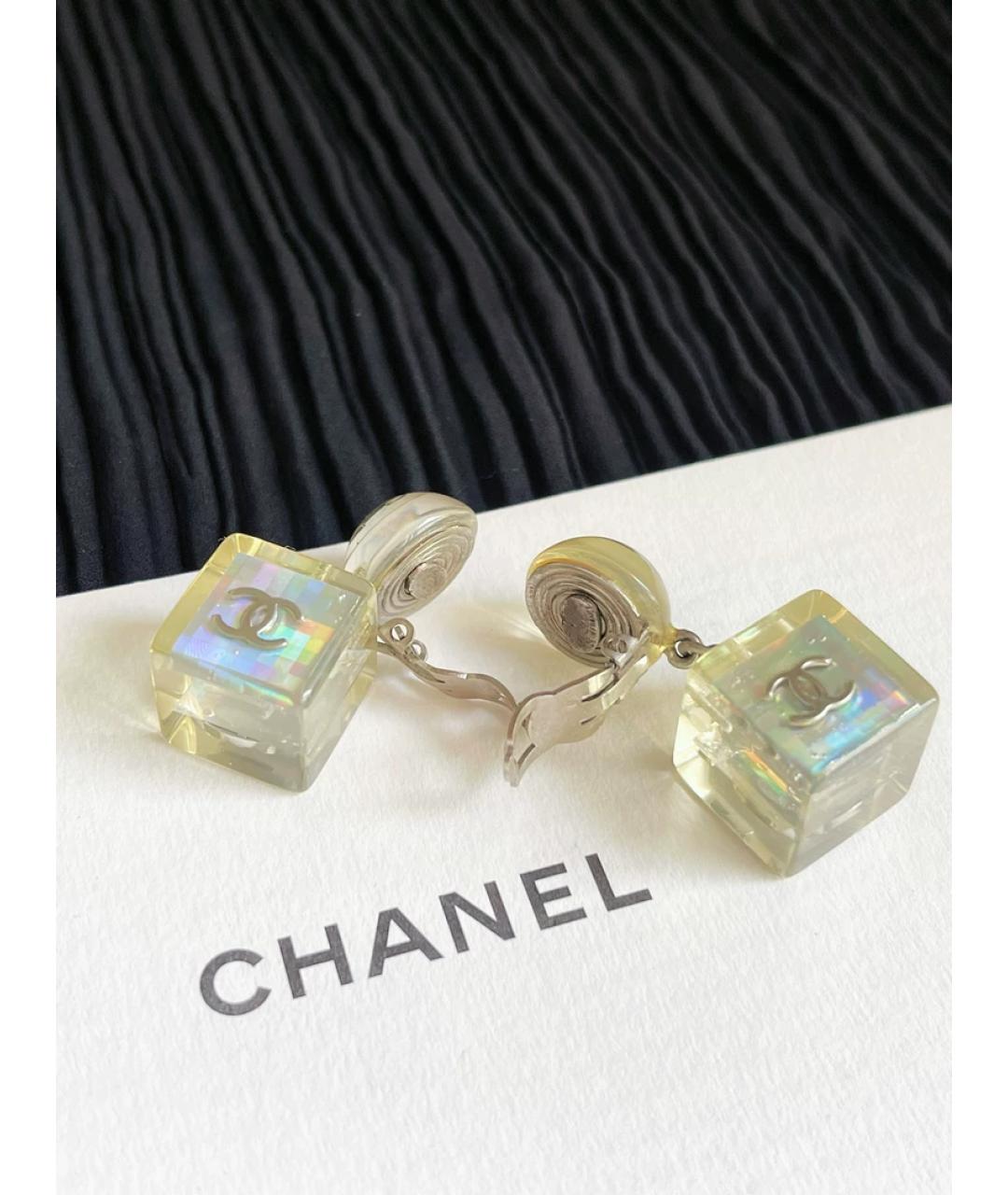 CHANEL Мульти пластиковые серьги, фото 2