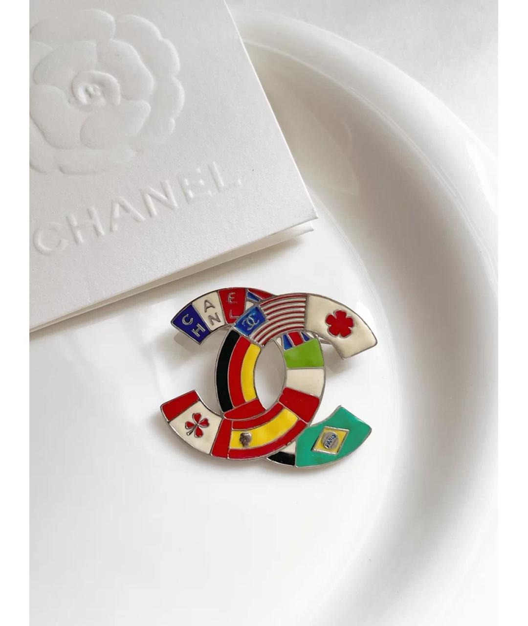 CHANEL Мульти металлическая булавка / брошь, фото 4