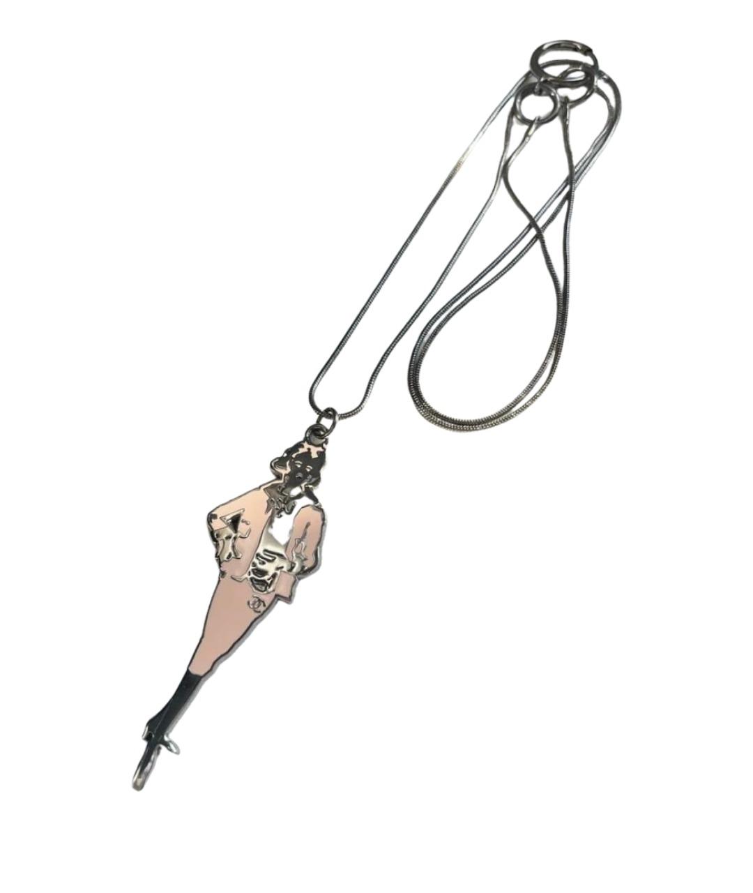 CHANEL Розовая металлическая подвеска, фото 1