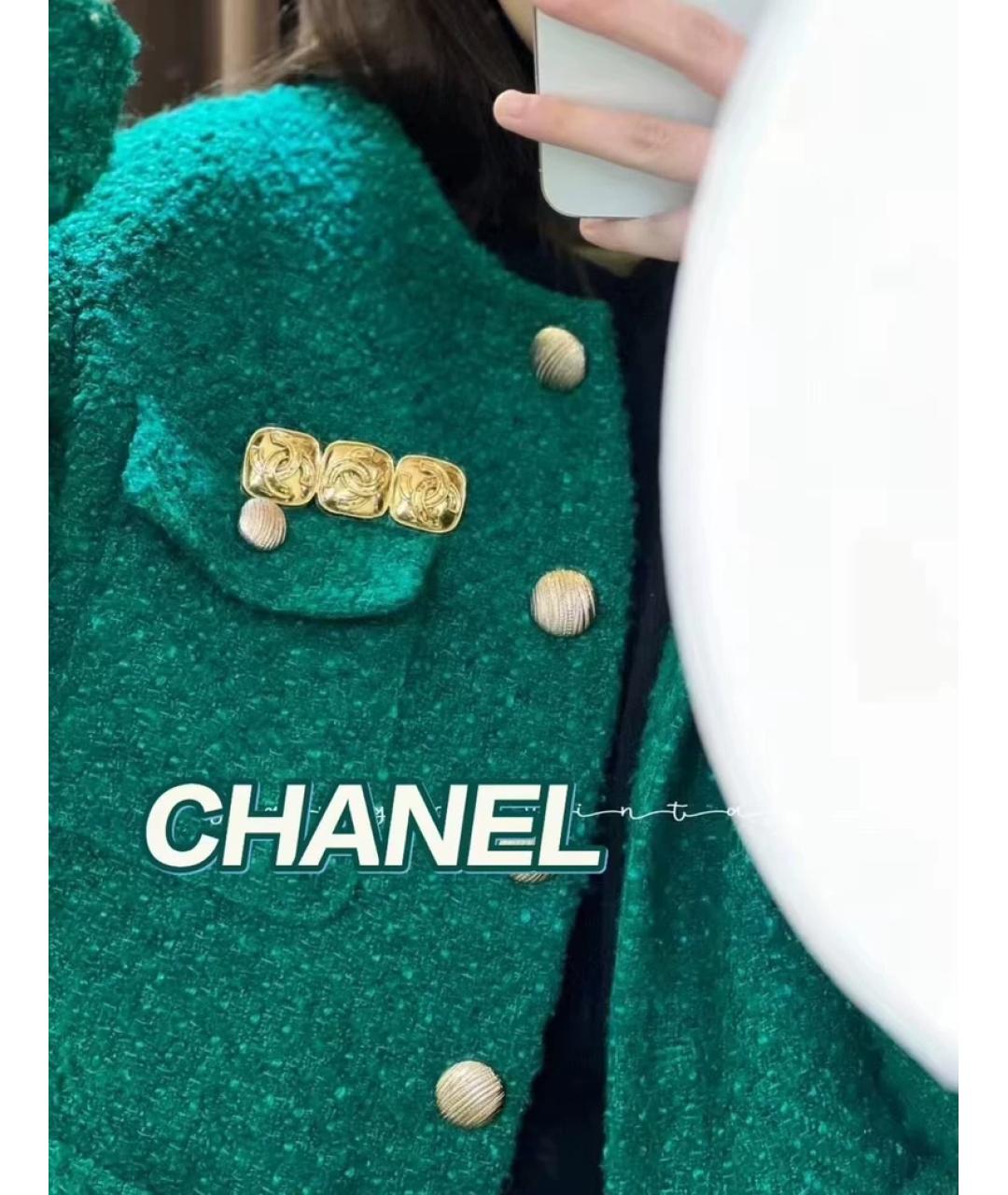 CHANEL Золотая металлическая булавка / брошь, фото 3