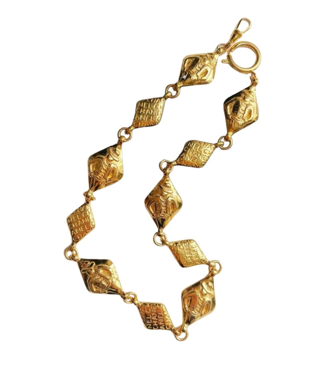 CHANEL Золотое металлическое колье, фото 1