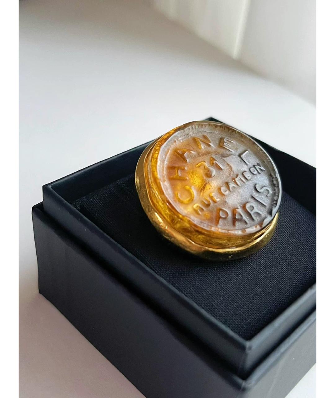 CHANEL Золотая металлическая булавка / брошь, фото 2