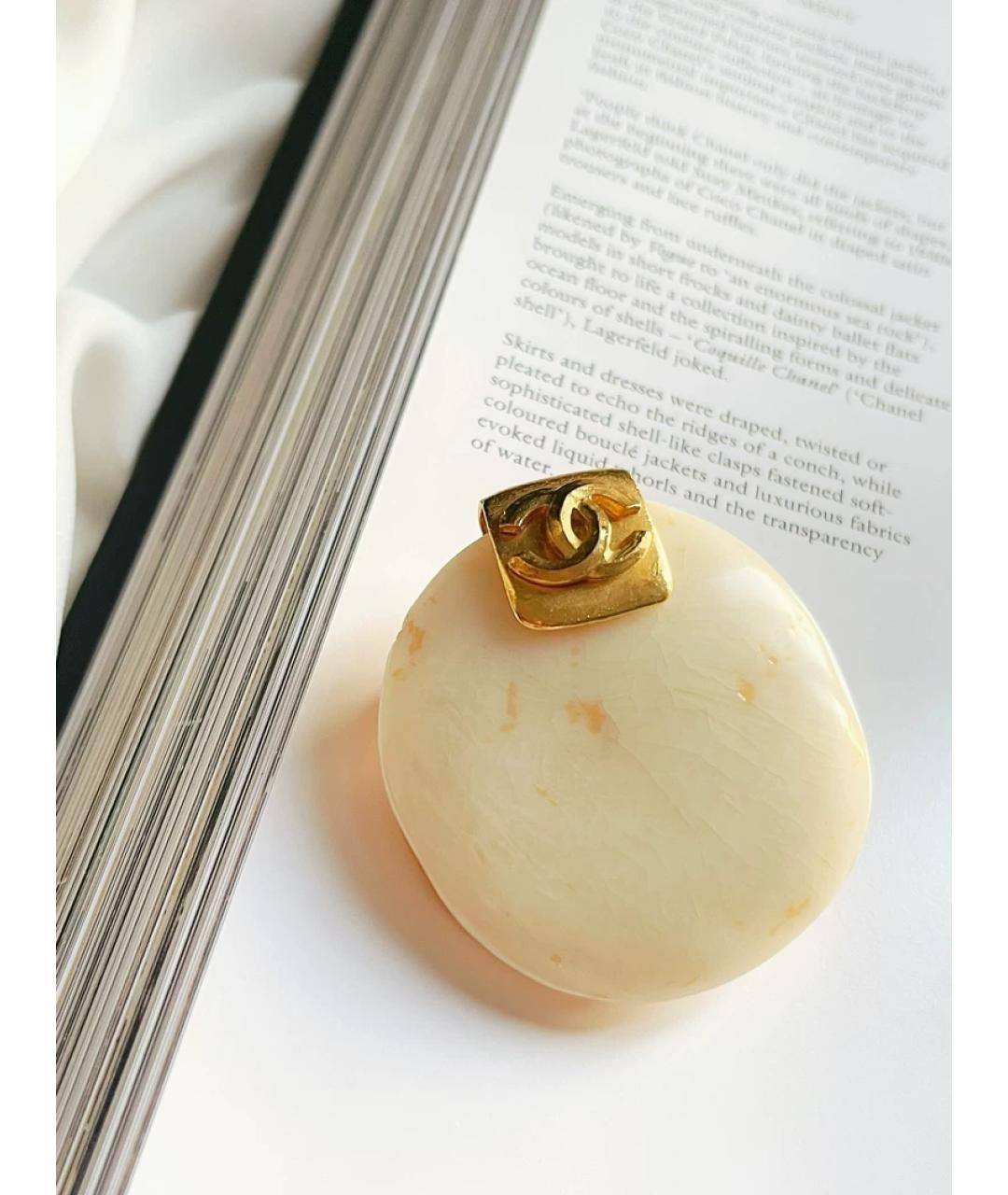 CHANEL Белая булавка / брошь, фото 2