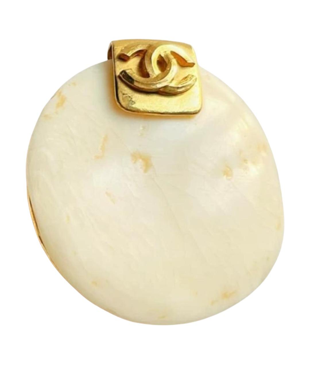 CHANEL Белая булавка / брошь, фото 1