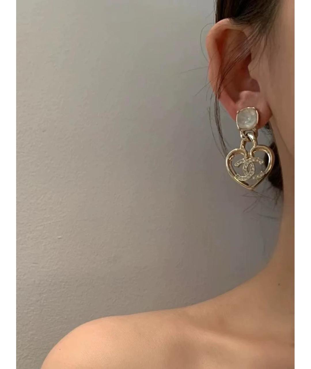 CHANEL Серебряные металлические серьги, фото 5