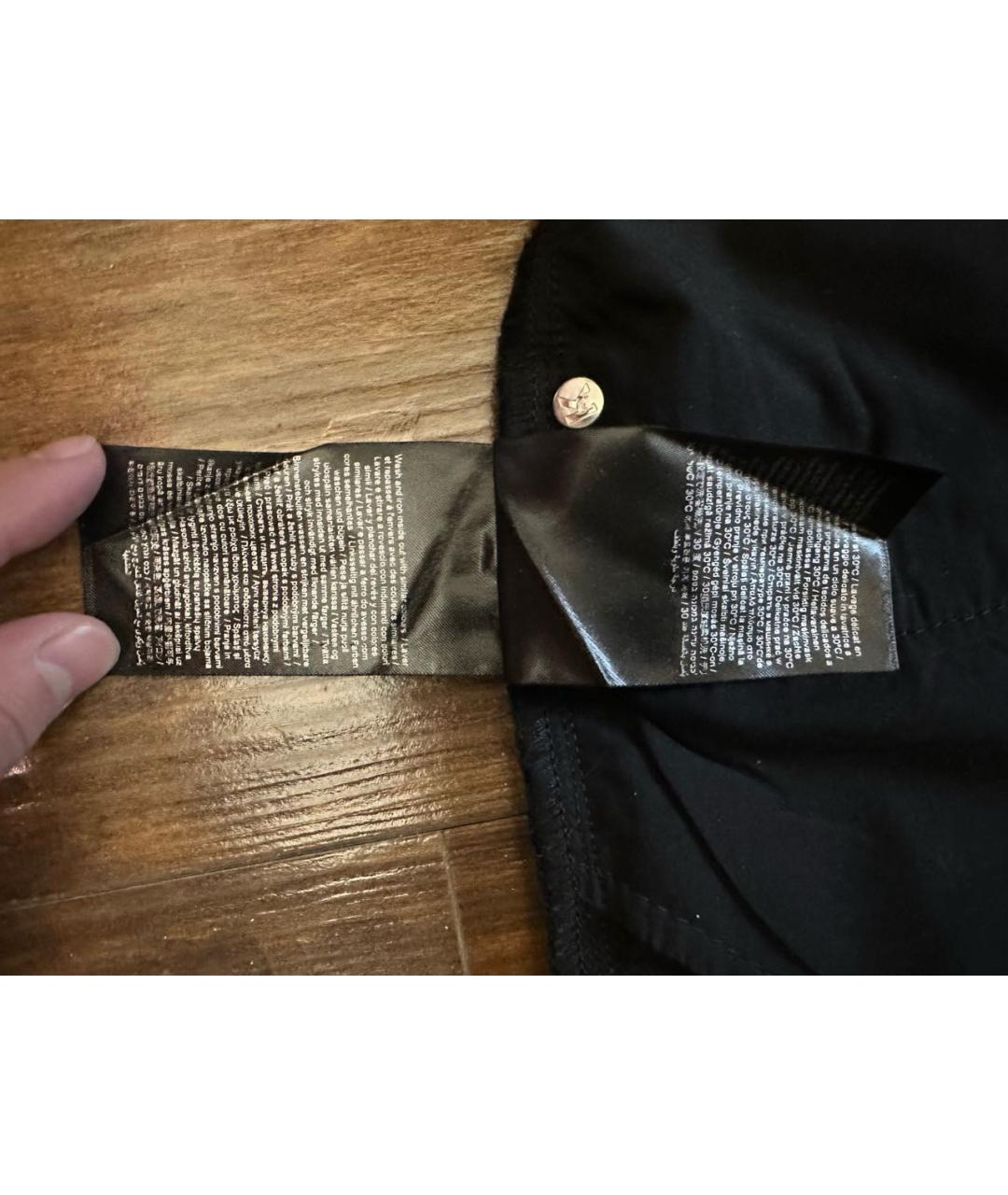 KARL LAGERFELD Черные хлопковые повседневные брюки, фото 7