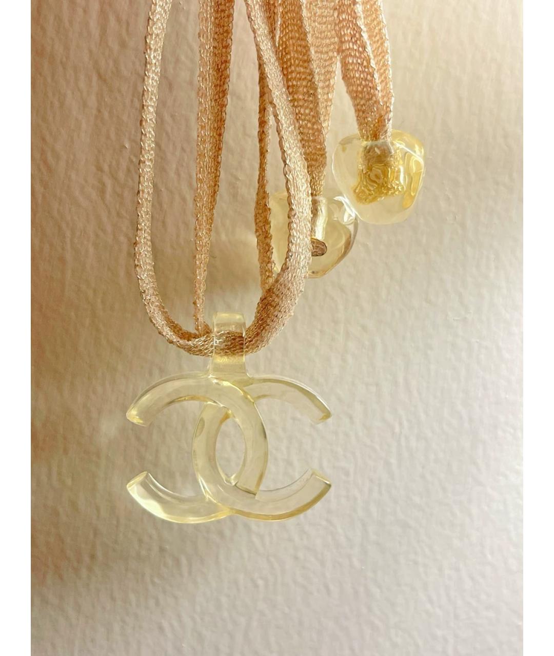 CHANEL Бежевая подвеска, фото 5