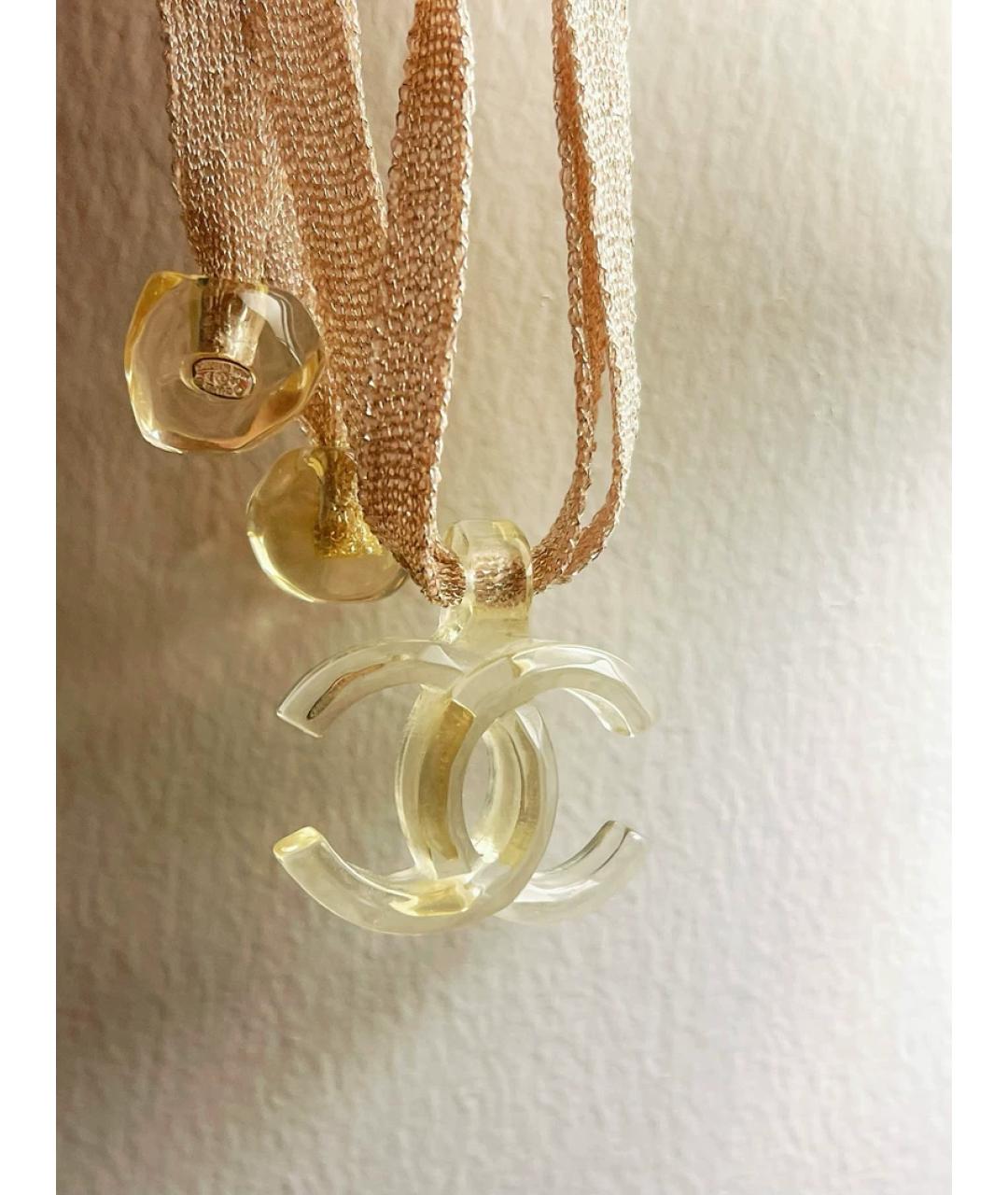 CHANEL Бежевая подвеска, фото 2