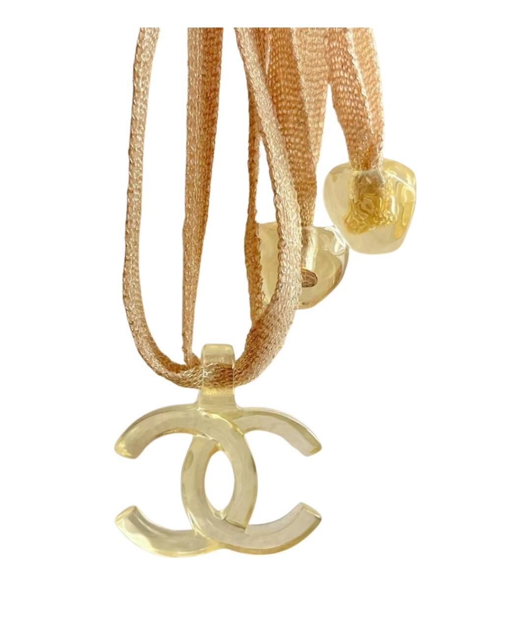 CHANEL Бежевая подвеска, фото 1