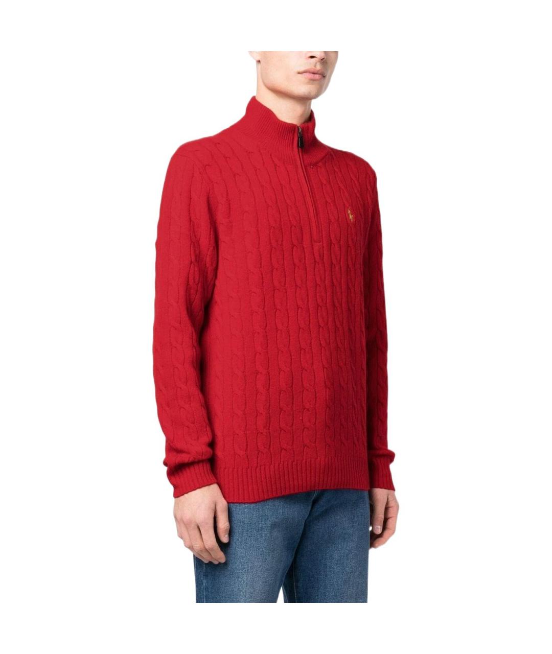 POLO RALPH LAUREN Красный кашемировый джемпер / свитер, фото 3