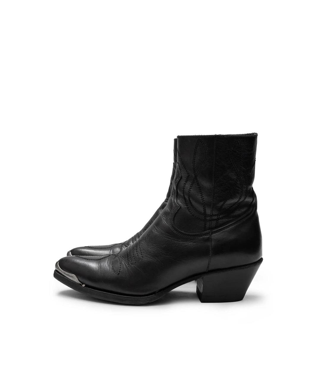 CELINE Черные кожаные ботильоны, фото 5