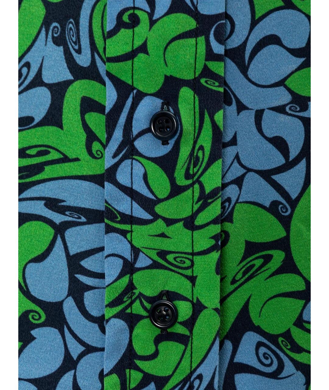 MIU MIU Голубая шелковая блузы, фото 3