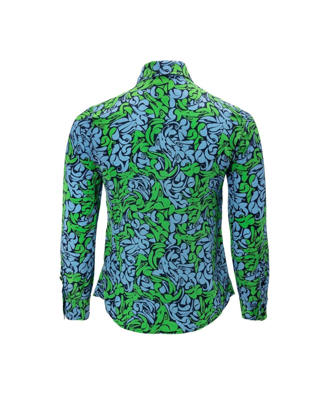 MIU MIU Голубая шелковая блузы, фото 2