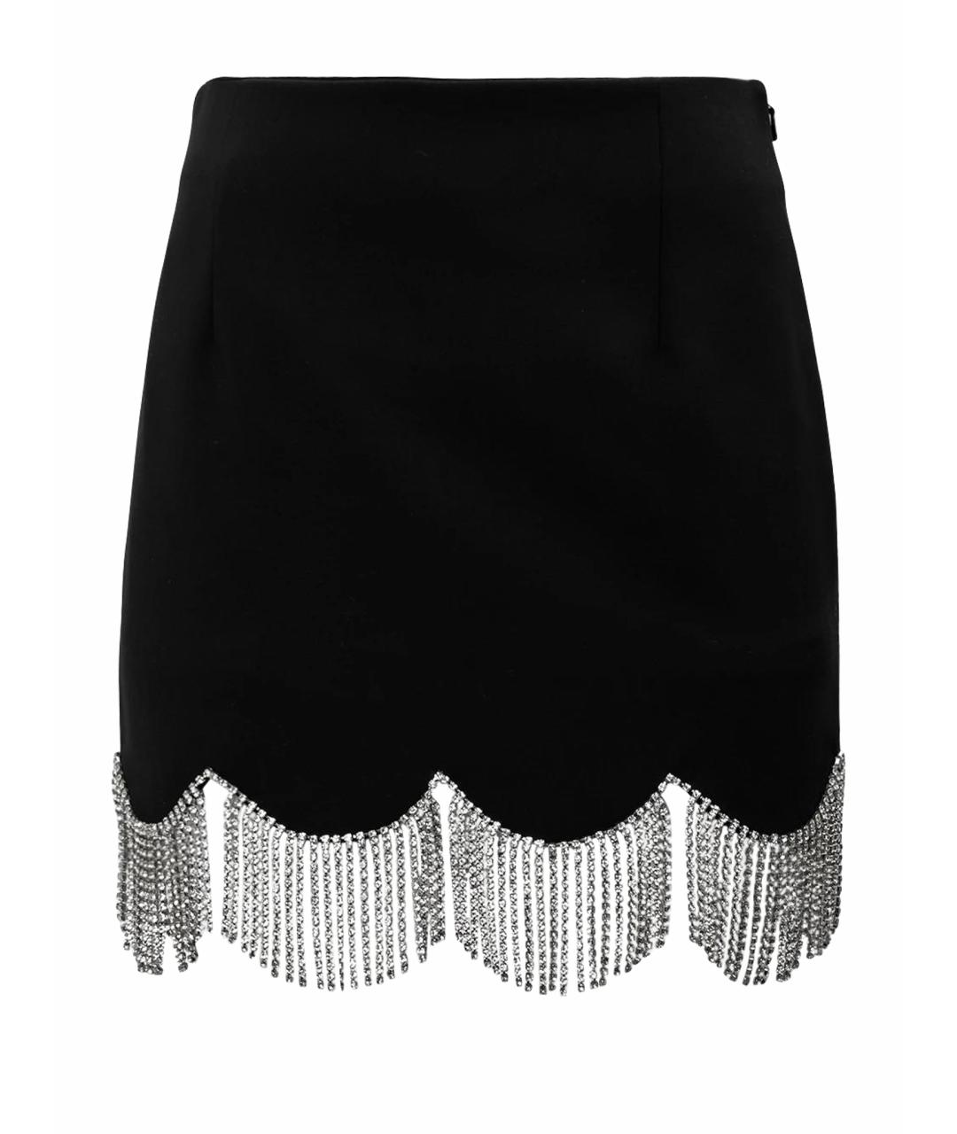 AREA Черная шерстяная юбка миди, фото 1