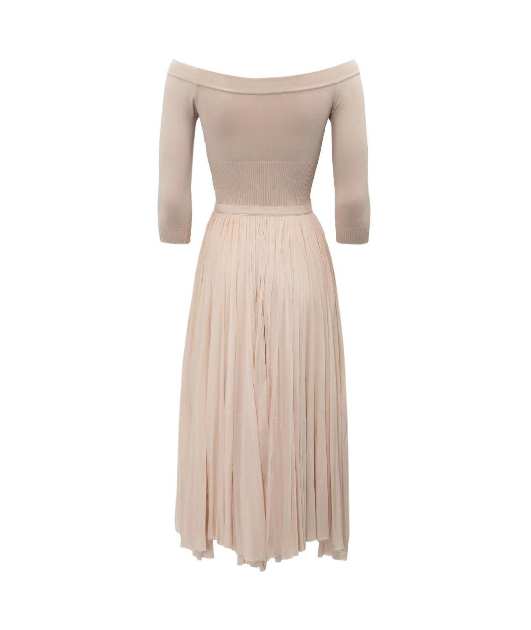 ALEXANDER MCQUEEN Розовое вискозное повседневное платье, фото 2