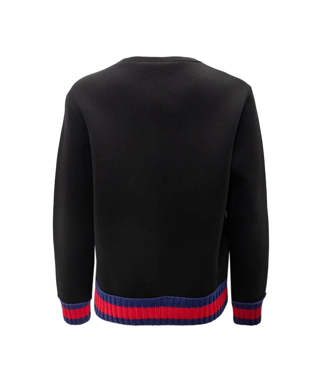 GUCCI Черный хлопковый джемпер / свитер, фото 2