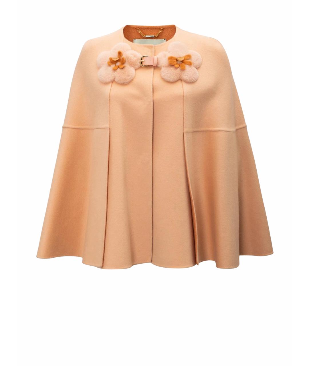 FENDI Розовое кашемировое пальто, фото 1