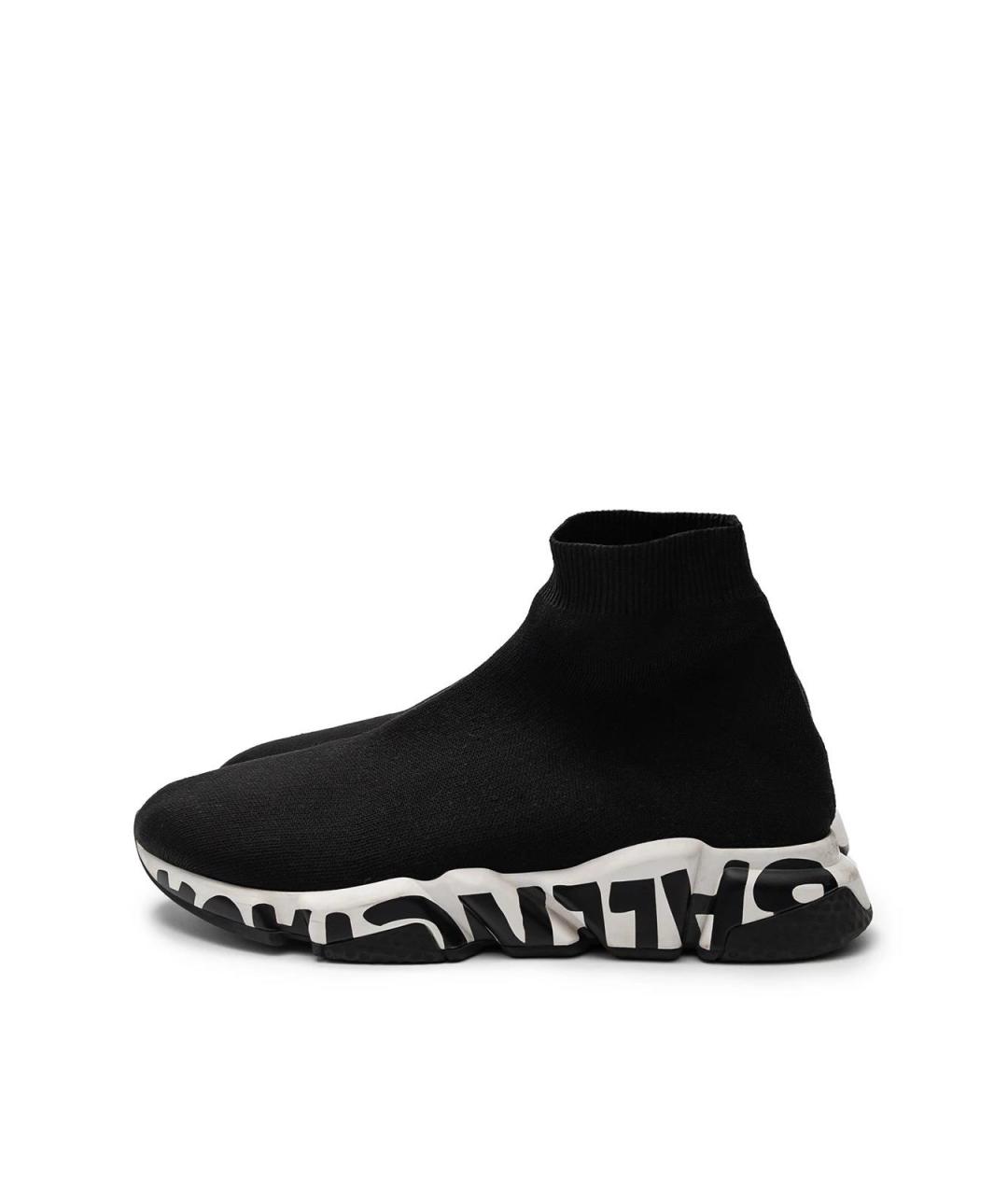 BALENCIAGA Черные текстильные кеды, фото 5