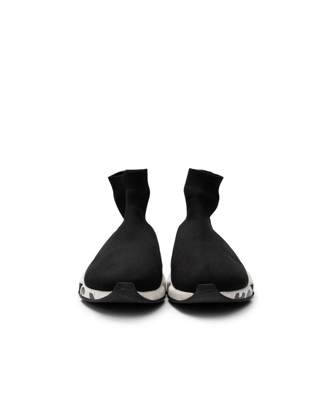 BALENCIAGA Черные текстильные кеды, фото 4