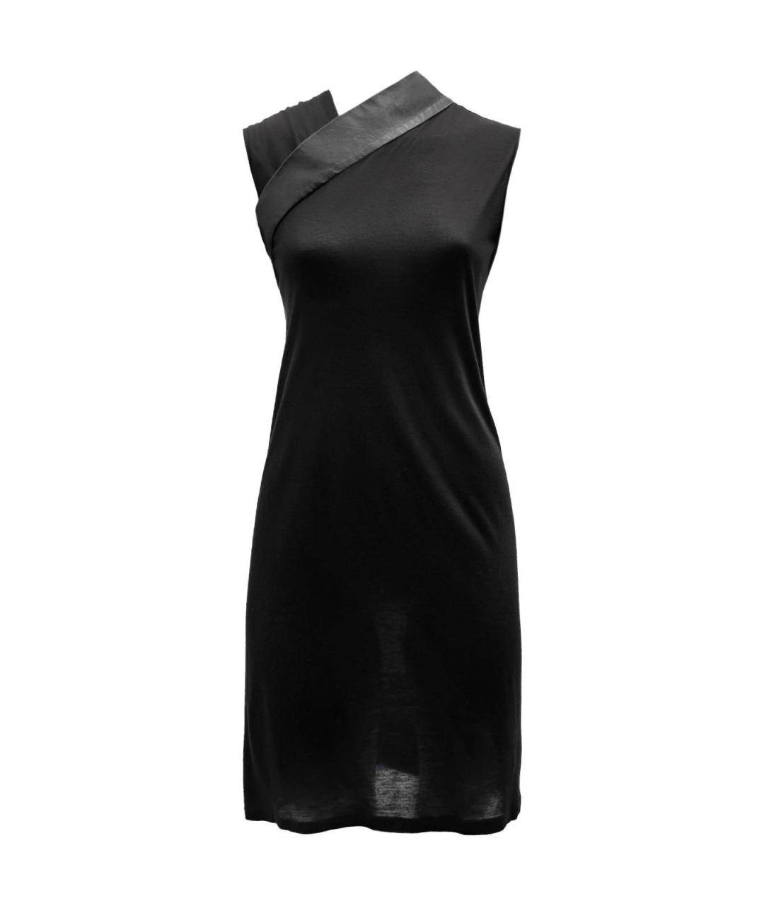 RICK OWENS Черное хлопковое повседневное платье, фото 4