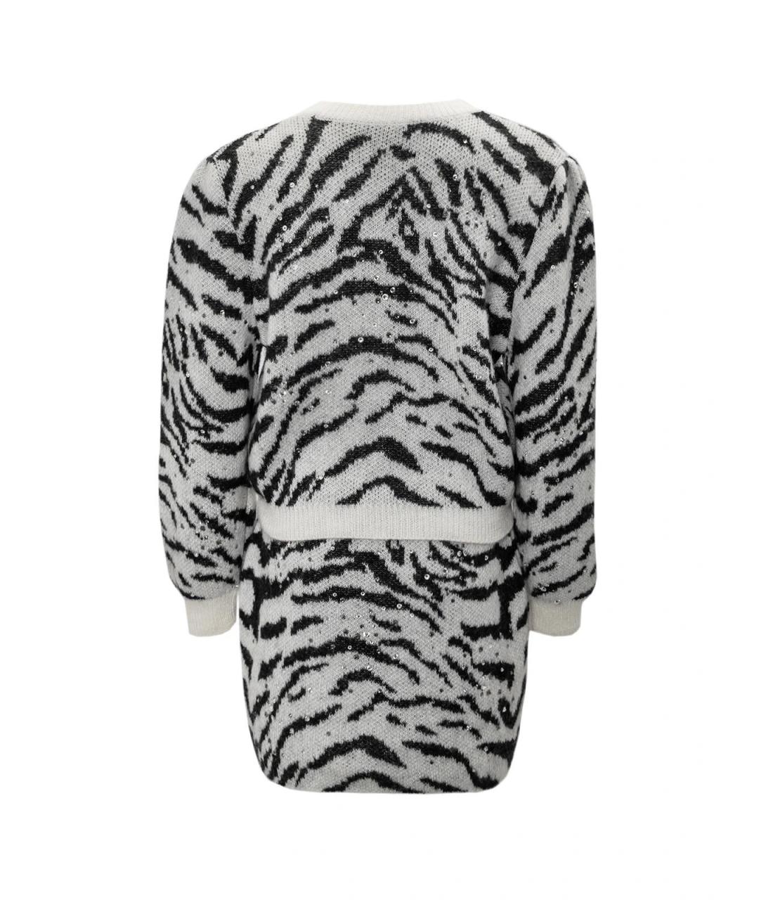 ALESSANDRA RICH Белый шерстяной костюм с брюками, фото 2